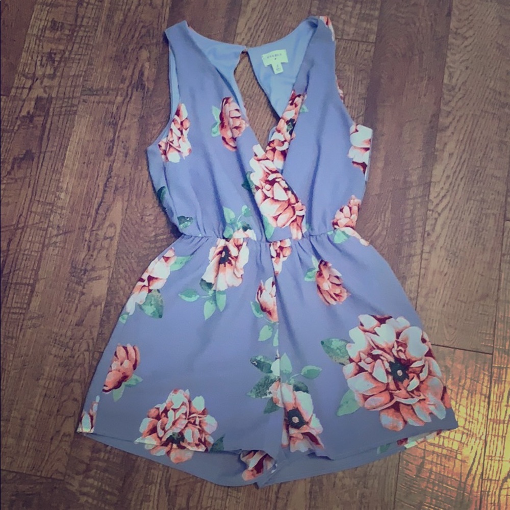 Dressy floral romper